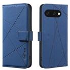 For Google Pixel 9a Geometric Pattern RFID Leather Phone Case(Blue) - 1