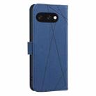 For Google Pixel 9a Geometric Pattern RFID Leather Phone Case(Blue) - 3
