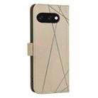 For Google Pixel 9a Geometric Pattern RFID Leather Phone Case(Beige) - 3