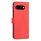 For Google Pixel 9a Geometric Pattern RFID Leather Phone Case(Red) - 3