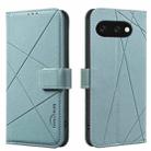 For Google Pixel 9a Geometric Pattern RFID Leather Phone Case(Green) - 1