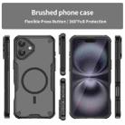 For iPhone 16 Plus Armor Glaze MagSafe Magnetic Phone Case(Black) - 2