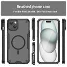 For iPhone 15 Plus Armor Glaze MagSafe Magnetic Phone Case(Black) - 2