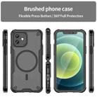 For iPhone 12 Armor Glaze MagSafe Magnetic Phone Case(Black) - 2