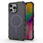 For iPhone 16 Pro Max Grating Solid Color MagSafe Magnetic Phone Case(Dark Grey) - 1