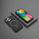 For iPhone 16 Pro Grating Solid Color MagSafe Magnetic Phone Case(Black) - 2