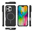 For iPhone 16 Pro Grating Solid Color MagSafe Magnetic Phone Case(Black) - 3
