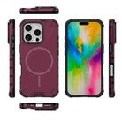 For iPhone 16 Pro Grating Solid Color MagSafe Magnetic Phone Case(Red) - 3