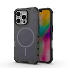 For iPhone 16 Pro Grating Solid Color MagSafe Magnetic Phone Case(Dark Grey) - 1