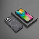 For iPhone 16 Pro Grating Solid Color MagSafe Magnetic Phone Case(Dark Grey) - 2