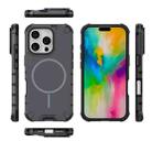 For iPhone 16 Pro Grating Solid Color MagSafe Magnetic Phone Case(Dark Grey) - 3