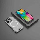 For iPhone 16 Pro Grating Solid Color MagSafe Magnetic Phone Case(Light Grey) - 2