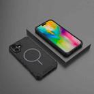 For iPhone 16 Plus Grating Solid Color MagSafe Magnetic Phone Case(Black) - 2