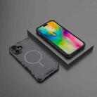 For iPhone 16 Plus Grating Solid Color MagSafe Magnetic Phone Case(Dark Grey) - 2