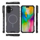 For iPhone 16 Plus Grating Solid Color MagSafe Magnetic Phone Case(Dark Grey) - 3