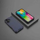 For iPhone 16 Grating Solid Color MagSafe Magnetic Phone Case(Dark Blue) - 2