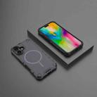 For iPhone 16 Grating Solid Color MagSafe Magnetic Phone Case(Dark Grey) - 2