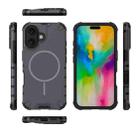 For iPhone 16 Grating Solid Color MagSafe Magnetic Phone Case(Dark Grey) - 3