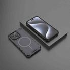 For iPhone 15 Pro Grating Solid Color MagSafe Magnetic Phone Case(Dark Grey) - 2