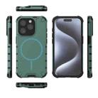 For iPhone 15 Pro Grating Solid Color MagSafe Magnetic Phone Case(Green) - 3