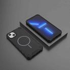 For iPhone 15 Grating Solid Color MagSafe Magnetic Phone Case(Black) - 2