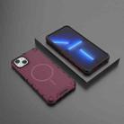 For iPhone 15 Grating Solid Color MagSafe Magnetic Phone Case(Red) - 2