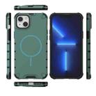 For iPhone 15 Grating Solid Color MagSafe Magnetic Phone Case(Green) - 3