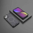 For iPhone 14 Grating Solid Color MagSafe Magnetic Phone Case(Dark Grey) - 2