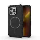 For iPhone 14 Pro Grating Solid Color MagSafe Magnetic Phone Case(Black) - 1
