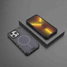 For iPhone 14 Pro Grating Solid Color MagSafe Magnetic Phone Case(Dark Grey) - 2