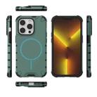 For iPhone 14 Pro Grating Solid Color MagSafe Magnetic Phone Case(Green) - 3