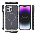 For iPhone 14 Pro Max Grating Solid Color MagSafe Magnetic Phone Case(Dark Grey) - 3