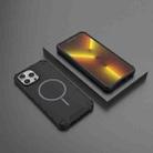 For iPhone 13 Pro Max Grating Solid Color MagSafe Magnetic Phone Case(Black) - 2
