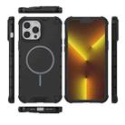 For iPhone 13 Pro Max Grating Solid Color MagSafe Magnetic Phone Case(Black) - 3
