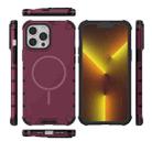 For iPhone 13 Pro Max Grating Solid Color MagSafe Magnetic Phone Case(Red) - 3