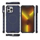 For iPhone 13 Pro Max Grating Solid Color MagSafe Magnetic Phone Case(Dark Blue) - 3