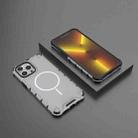 For iPhone 13 Pro Max Grating Solid Color MagSafe Magnetic Phone Case(Light Grey) - 2