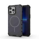 For iPhone 13 Pro Grating Solid Color MagSafe Magnetic Phone Case(Dark Grey) - 1