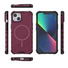 For iPhone 13 Grating Solid Color MagSafe Magnetic Phone Case(Red) - 3