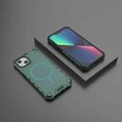 For iPhone 13 Grating Solid Color MagSafe Magnetic Phone Case(Green) - 2