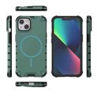 For iPhone 13 Grating Solid Color MagSafe Magnetic Phone Case(Green) - 3