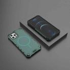 For iPhone 12 / 12 Pro Grating Solid Color MagSafe Magnetic Phone Case(Green) - 2
