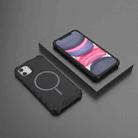 For iPhone 11 Grating Solid Color MagSafe Magnetic Phone Case(Black) - 2