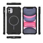 For iPhone 11 Grating Solid Color MagSafe Magnetic Phone Case(Black) - 3