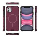 For iPhone 11 Grating Solid Color MagSafe Magnetic Phone Case(Red) - 3