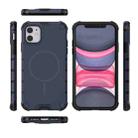 For iPhone 11 Grating Solid Color MagSafe Magnetic Phone Case(Dark Blue) - 3