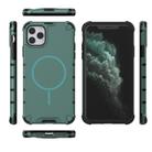 For iPhone 11 Pro Max Grating Solid Color MagSafe Magnetic Phone Case(Green) - 3