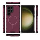 For Samsung Galaxy S23 Ultra 5G Grating Solid Color MagSafe Magnetic Phone Case(Red) - 3