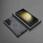 For Samsung Galaxy S23 Ultra 5G Grating Solid Color MagSafe Magnetic Phone Case(Dark Grey) - 2