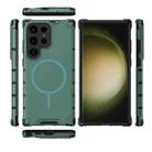 For Samsung Galaxy S23 Ultra 5G Grating Solid Color MagSafe Magnetic Phone Case(Green) - 3